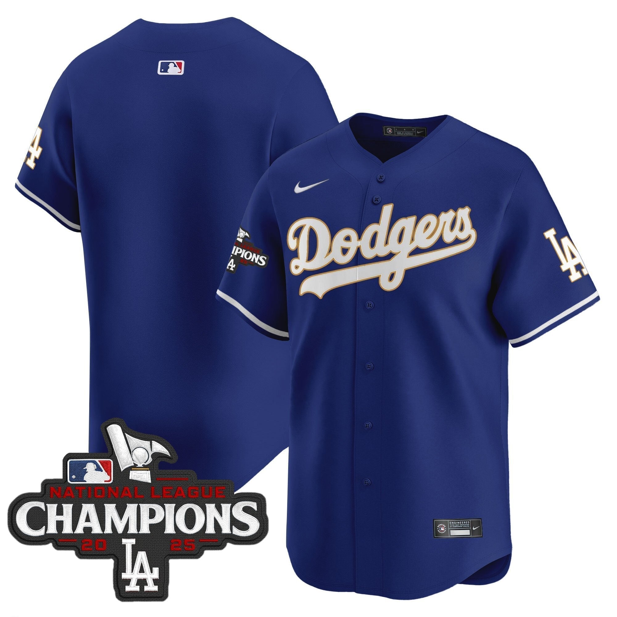Dodgers 2025 National League Champions Vapor Premier Limited Jersey - All Stitched
