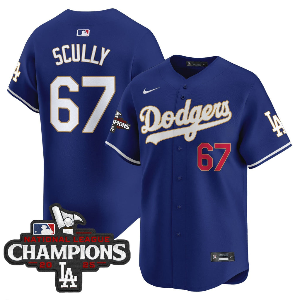 Dodgers 2025 National League Champions Vapor Premier Limited Jersey - All Stitched