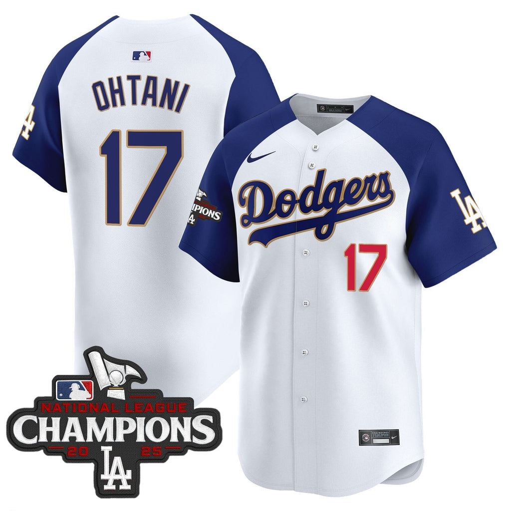 Dodgers 2025 National League Champions Vapor Premier Limited Jersey - All Stitched