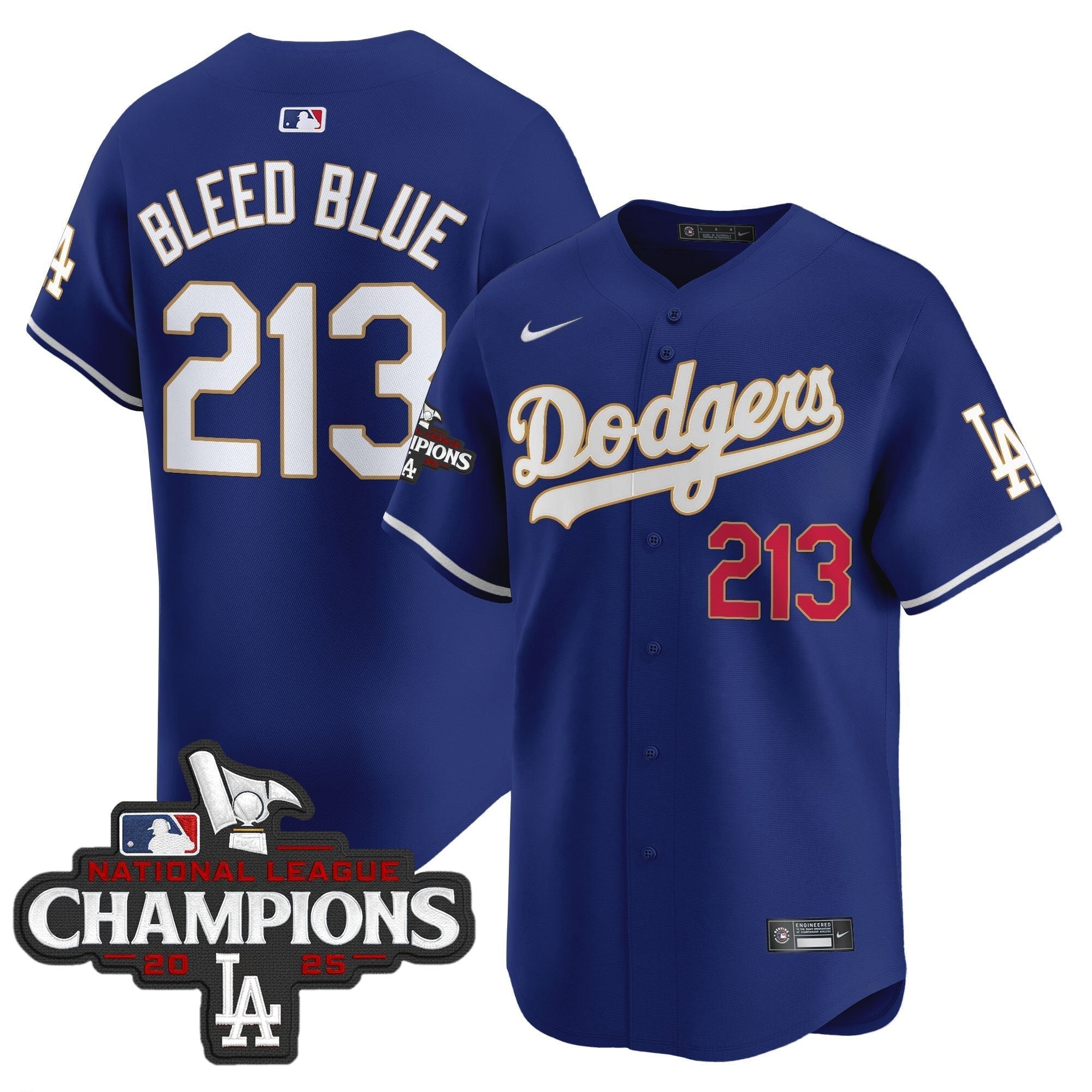 Dodgers 2025 National League Champions Vapor Premier Limited Jersey - All Stitched