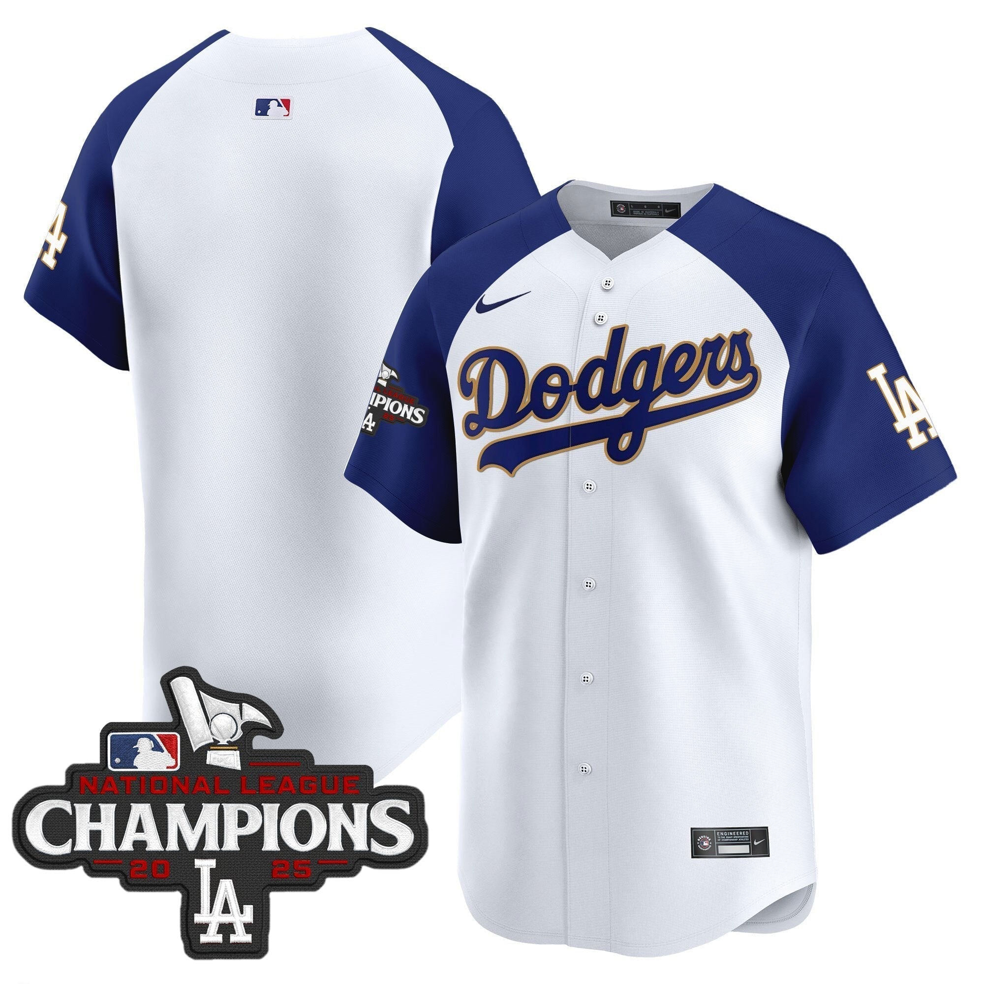 Dodgers 2025 National League Champions Vapor Premier Limited Jersey - All Stitched