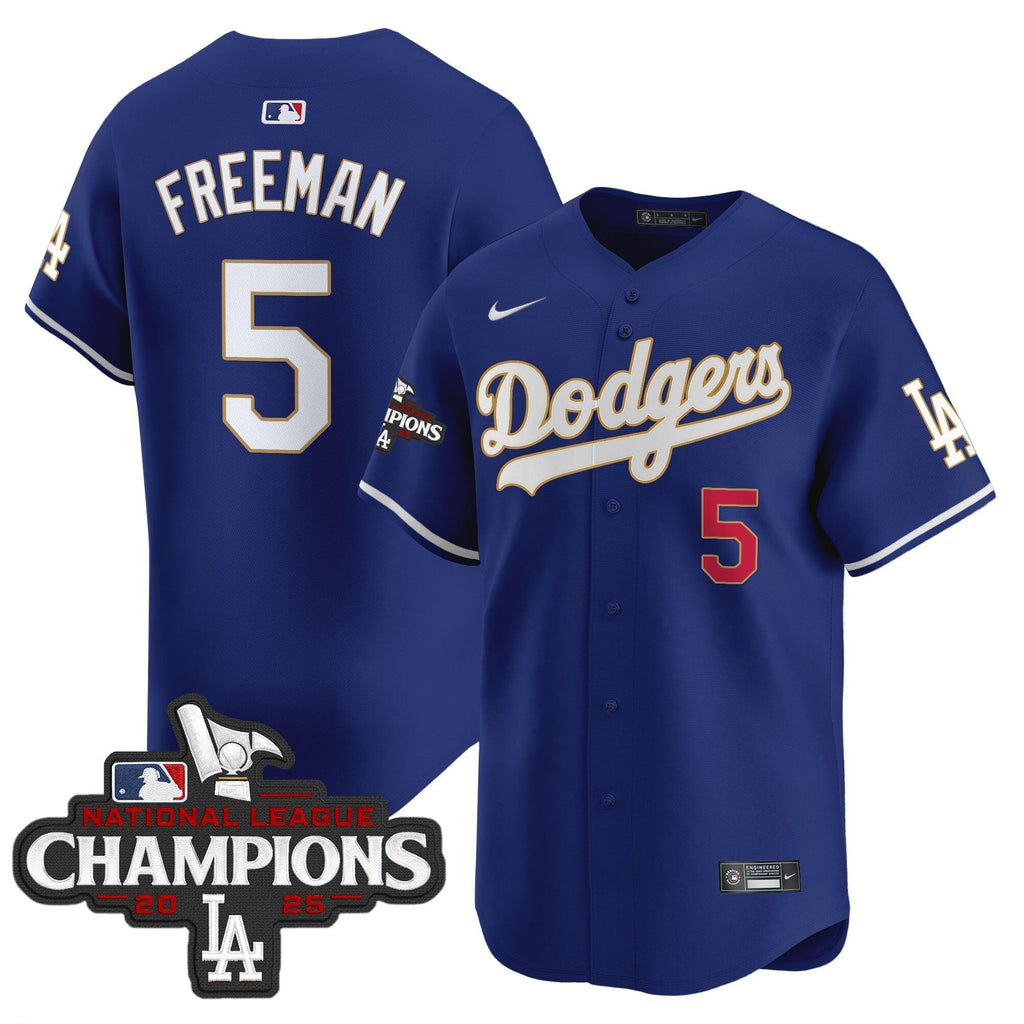 Dodgers 2025 National League Champions Vapor Premier Limited Jersey - All Stitched