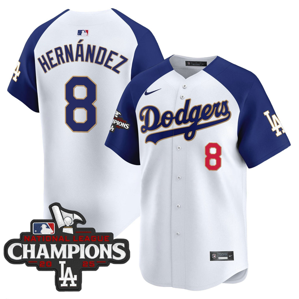 Dodgers 2025 National League Champions Vapor Premier Limited Jersey - All Stitched