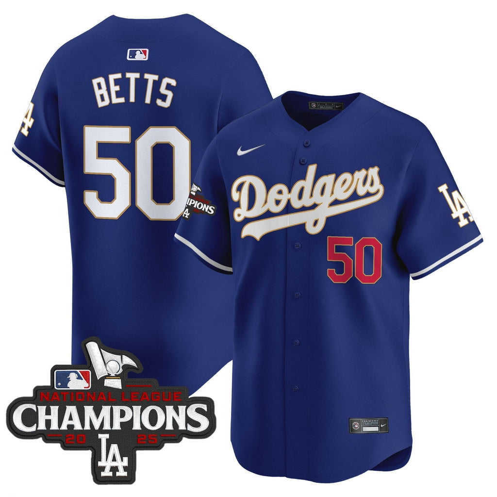Dodgers 2025 National League Champions Vapor Premier Limited Jersey - All Stitched