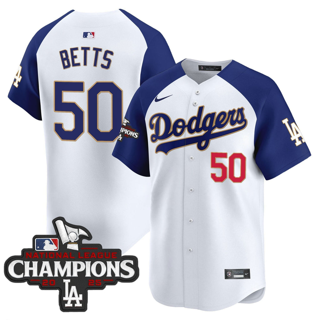 Dodgers 2025 National League Champions Vapor Premier Limited Jersey - All Stitched