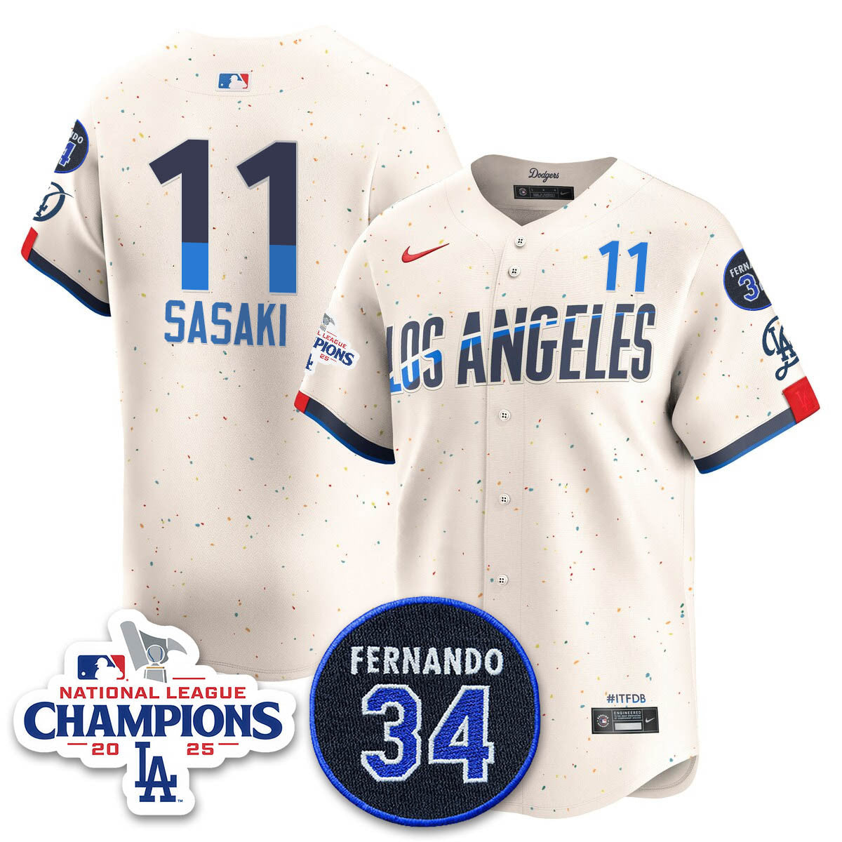 LAD 2025 NL Champions Jersey - All Stitched