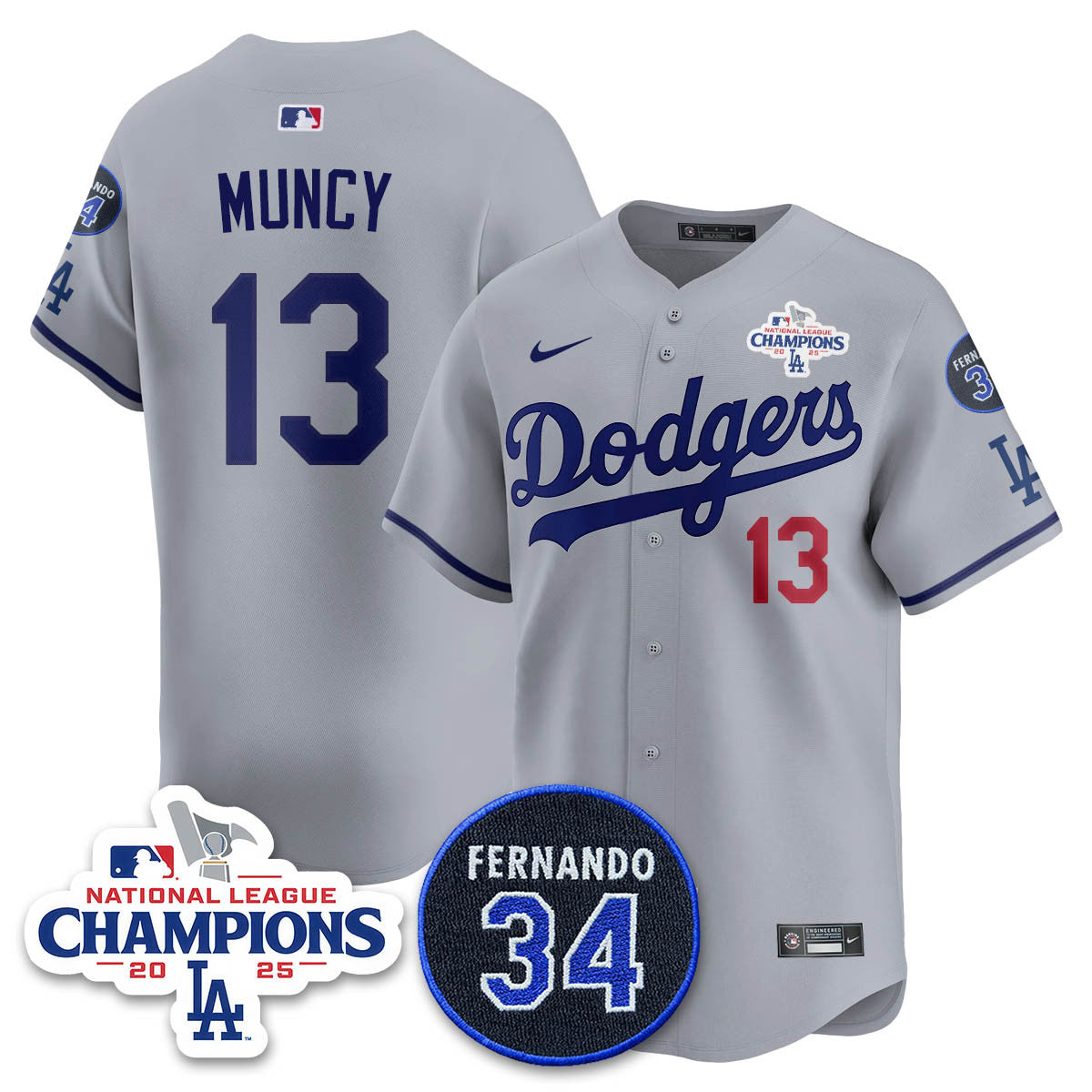 LAD 2025 NL Champions Jersey - All Stitched