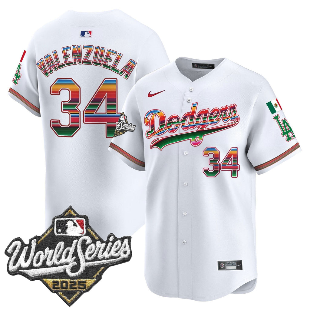Dodgers Mexico 2025 World Series Vapor Premier Limited Jersey - All Stitched