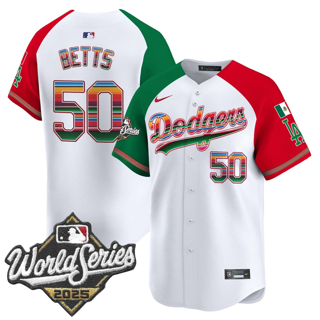 Dodgers Mexico 2025 World Series Vapor Premier Limited Jersey - All Stitched