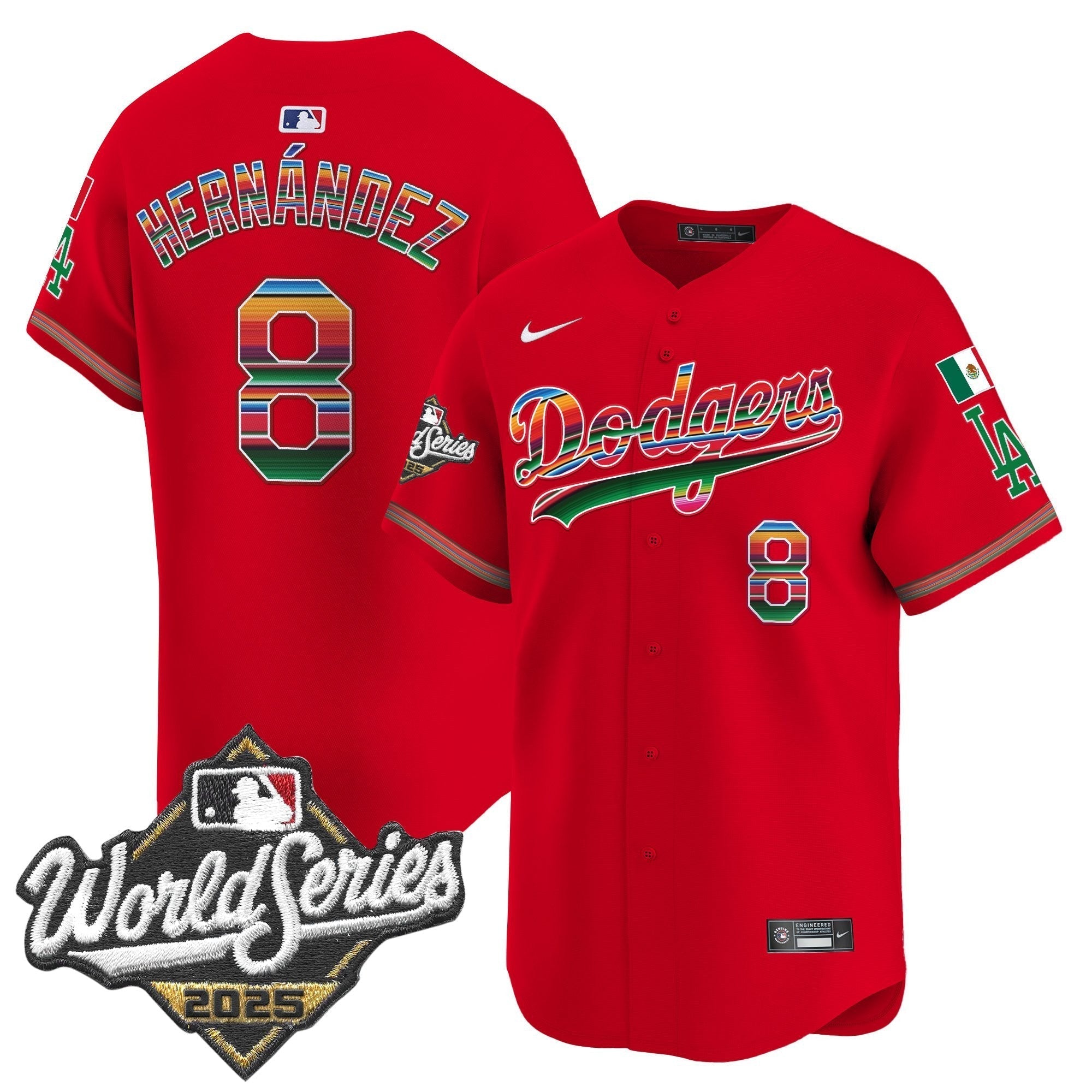 Dodgers Mexico 2025 World Series Vapor Premier Limited Jersey - All Stitched