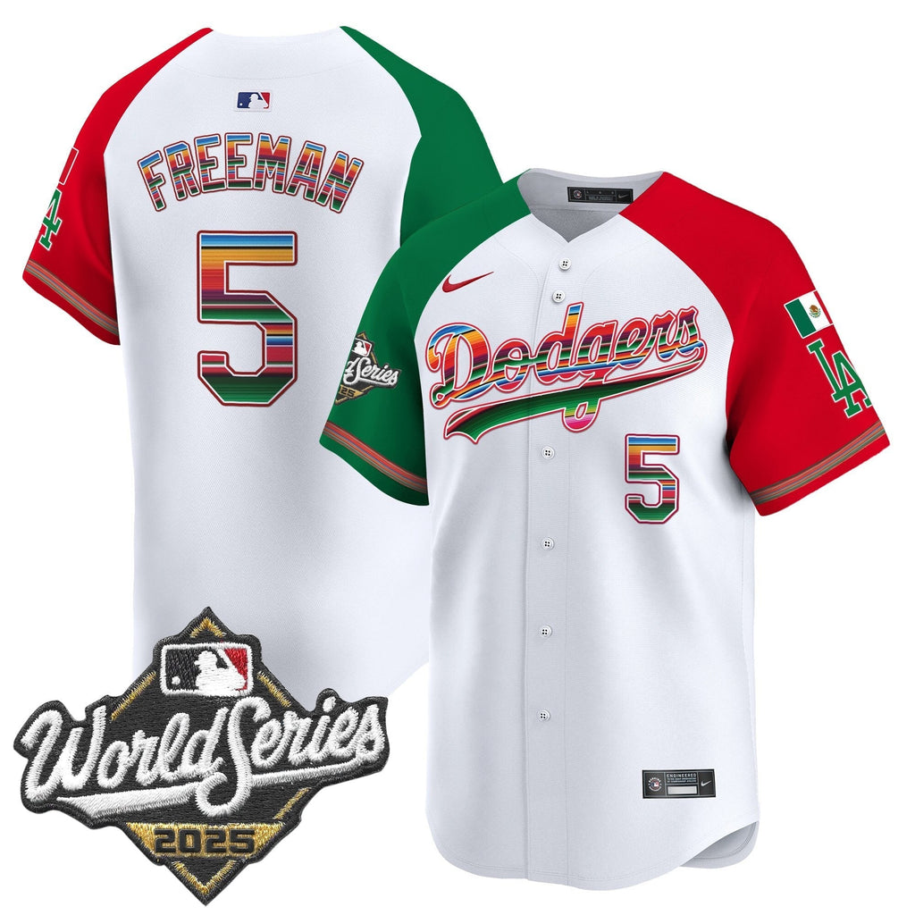 Dodgers Mexico 2025 World Series Vapor Premier Limited Jersey - All Stitched
