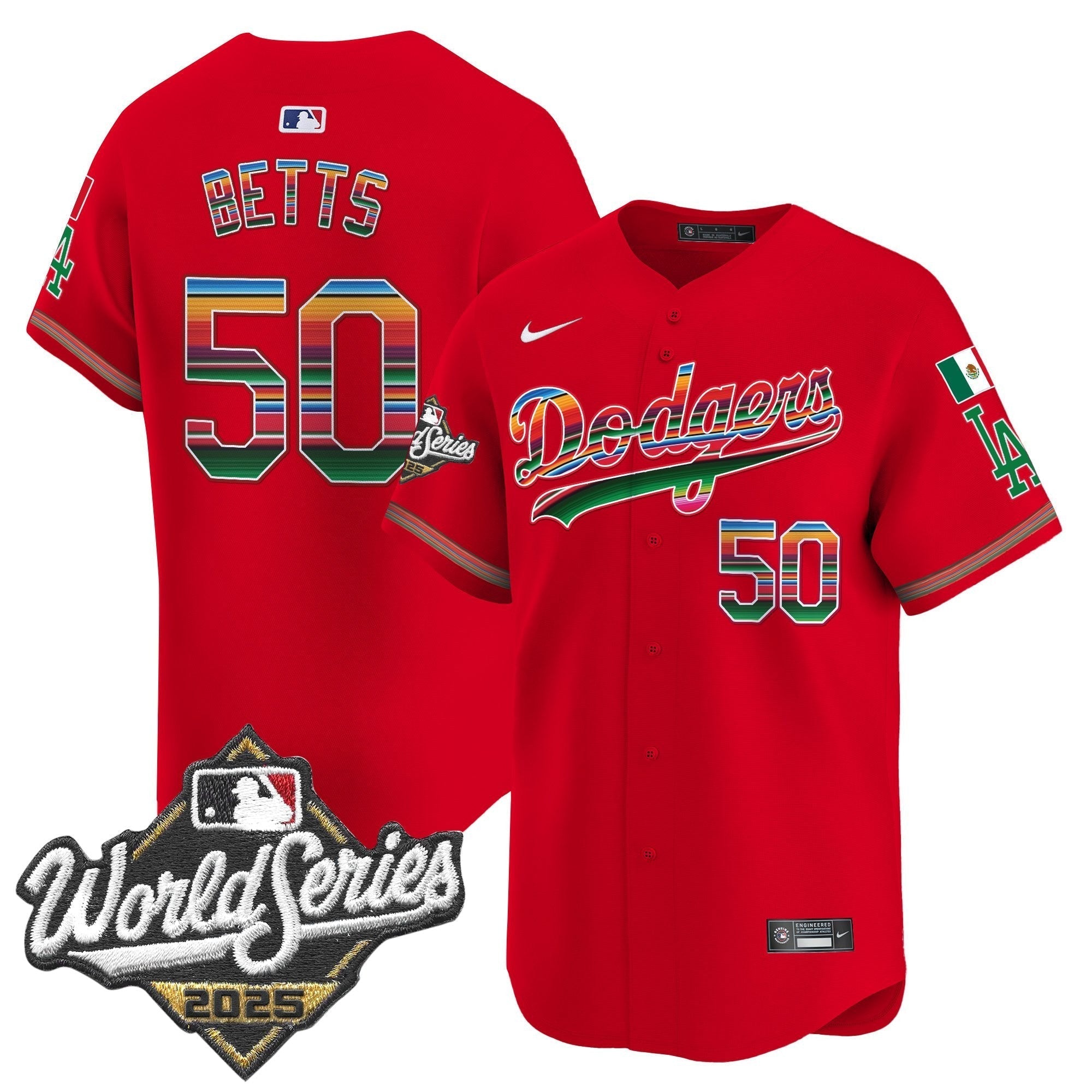 Dodgers Mexico 2025 World Series Vapor Premier Limited Jersey - All Stitched
