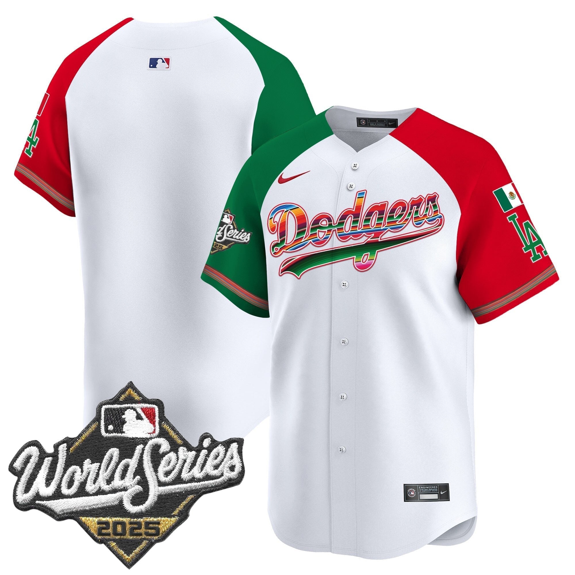 Dodgers Mexico 2025 World Series Vapor Premier Limited Jersey - All Stitched