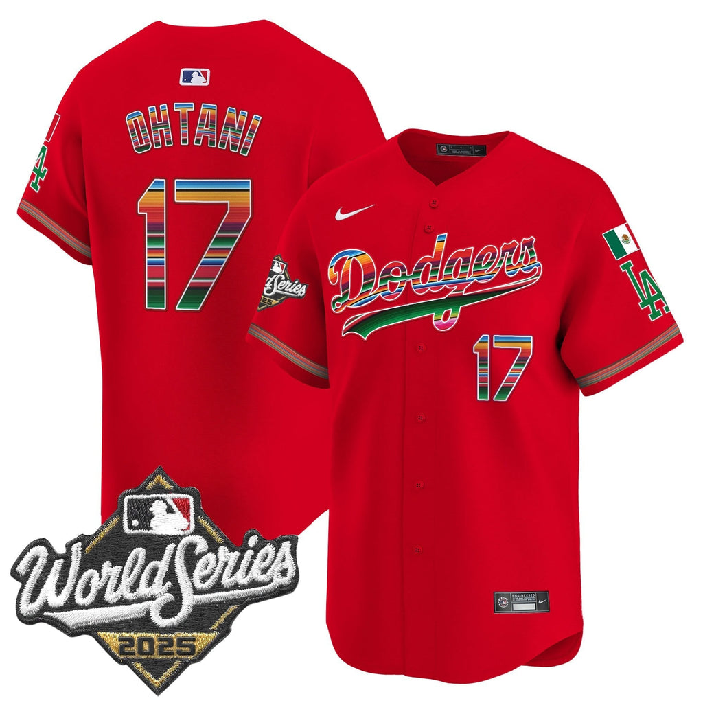 Dodgers Mexico 2025 World Series Vapor Premier Limited Jersey - All Stitched