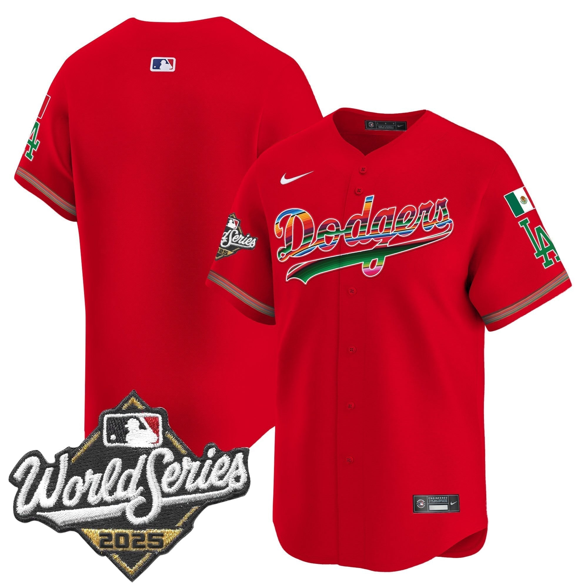Dodgers Mexico 2025 World Series Vapor Premier Limited Jersey - All Stitched