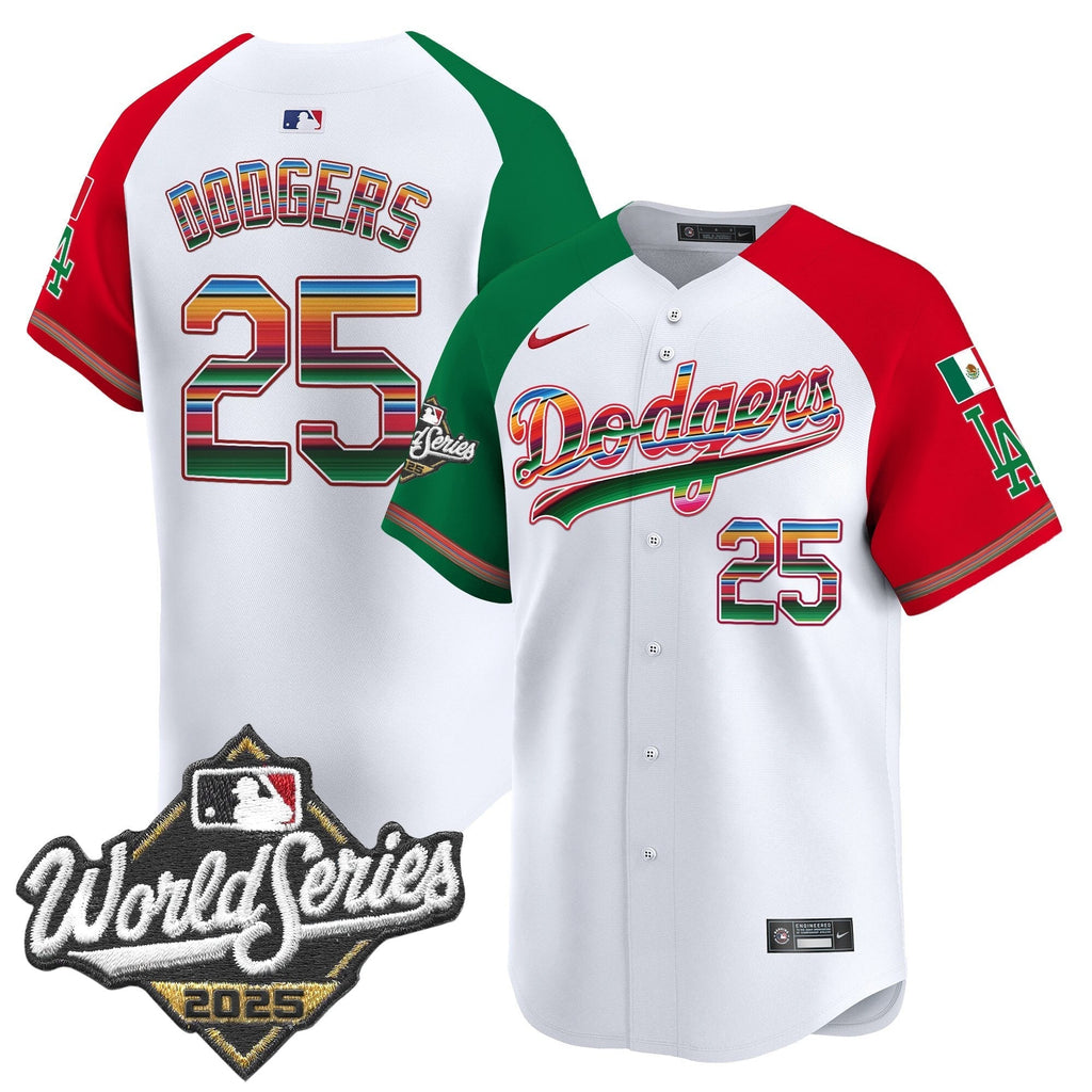 Dodgers Mexico 2025 World Series Vapor Premier Limited Jersey - All Stitched