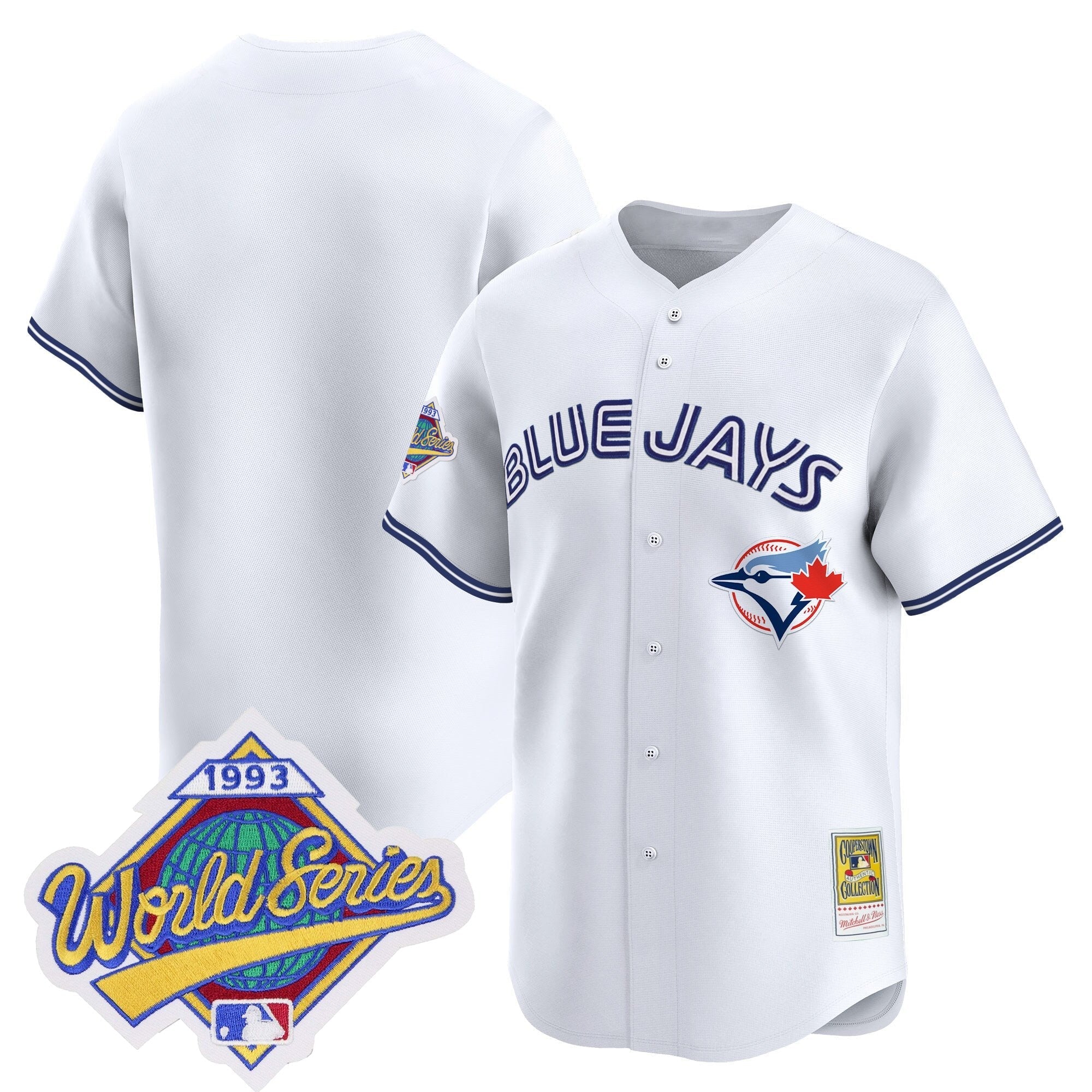 TOR 1993 World Series Vapor Premier Jersey - Throwback Edition - All Stitched