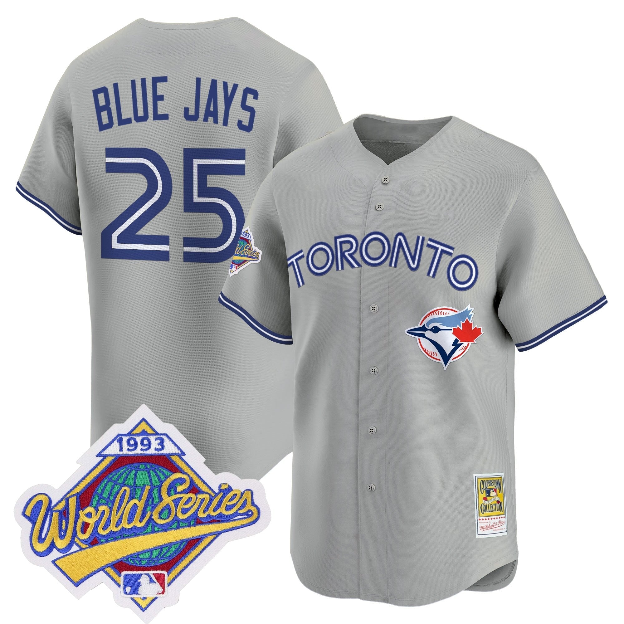 TOR 1993 World Series Vapor Premier Jersey - Throwback Edition - All Stitched