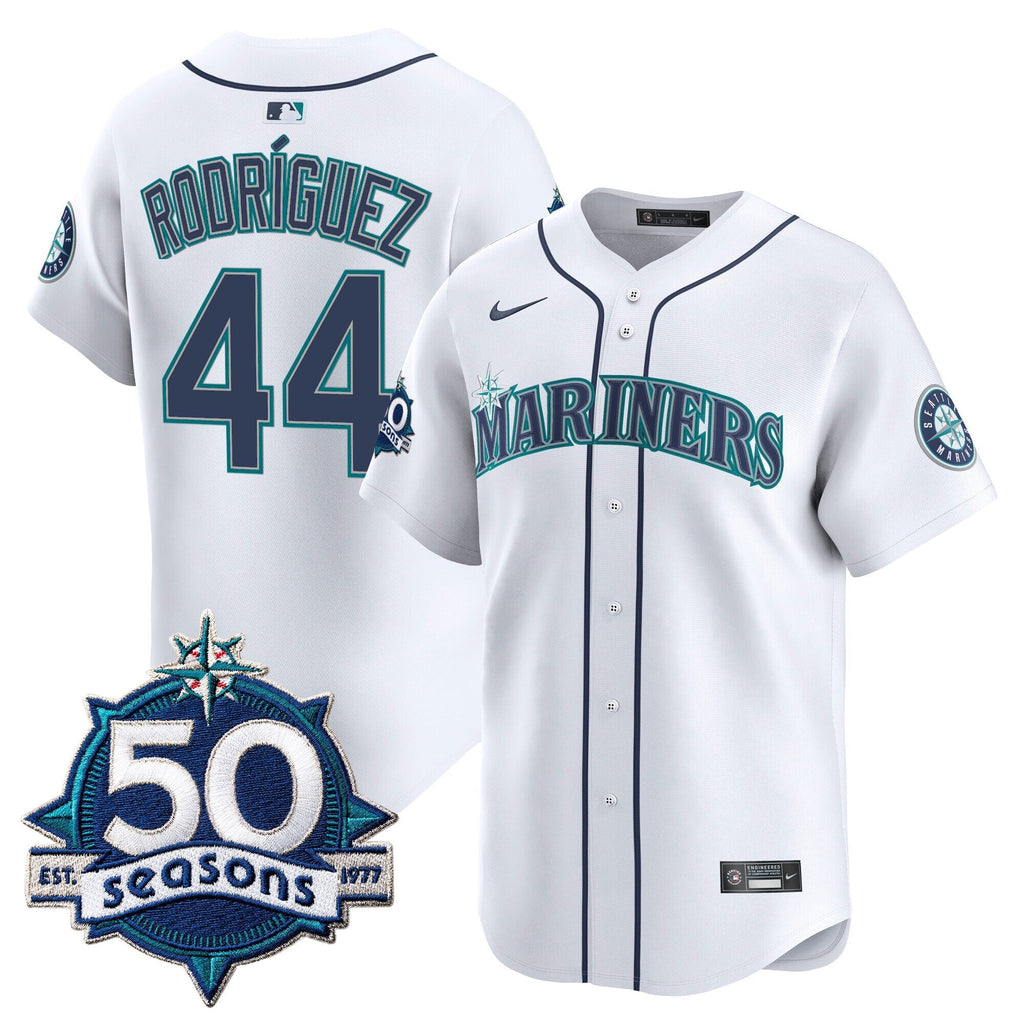 SEA 50 Seasons Patch Vapor Premier Limited Jersey - Stitched