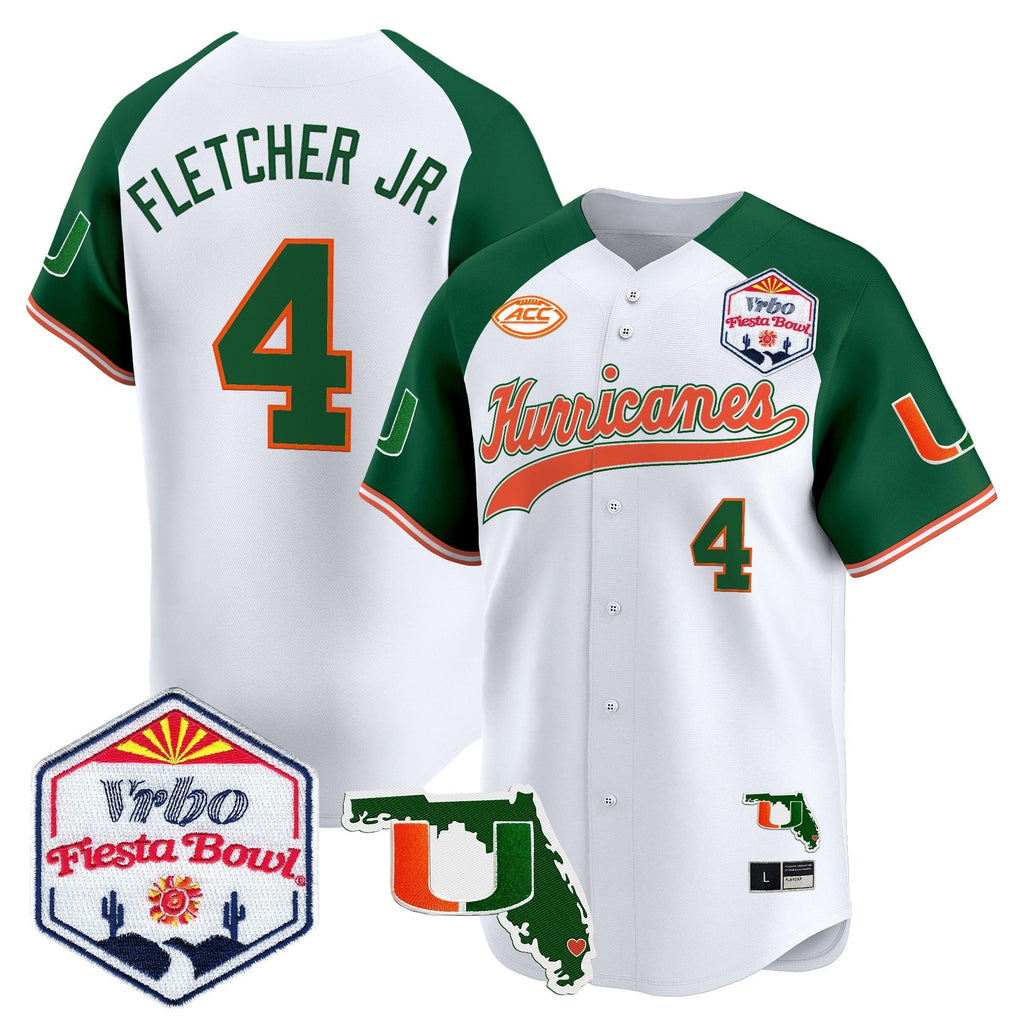 MIA 2026 The Fiesta Bowl & Florida Patch Vapor Baseball Jersey - All Stitched