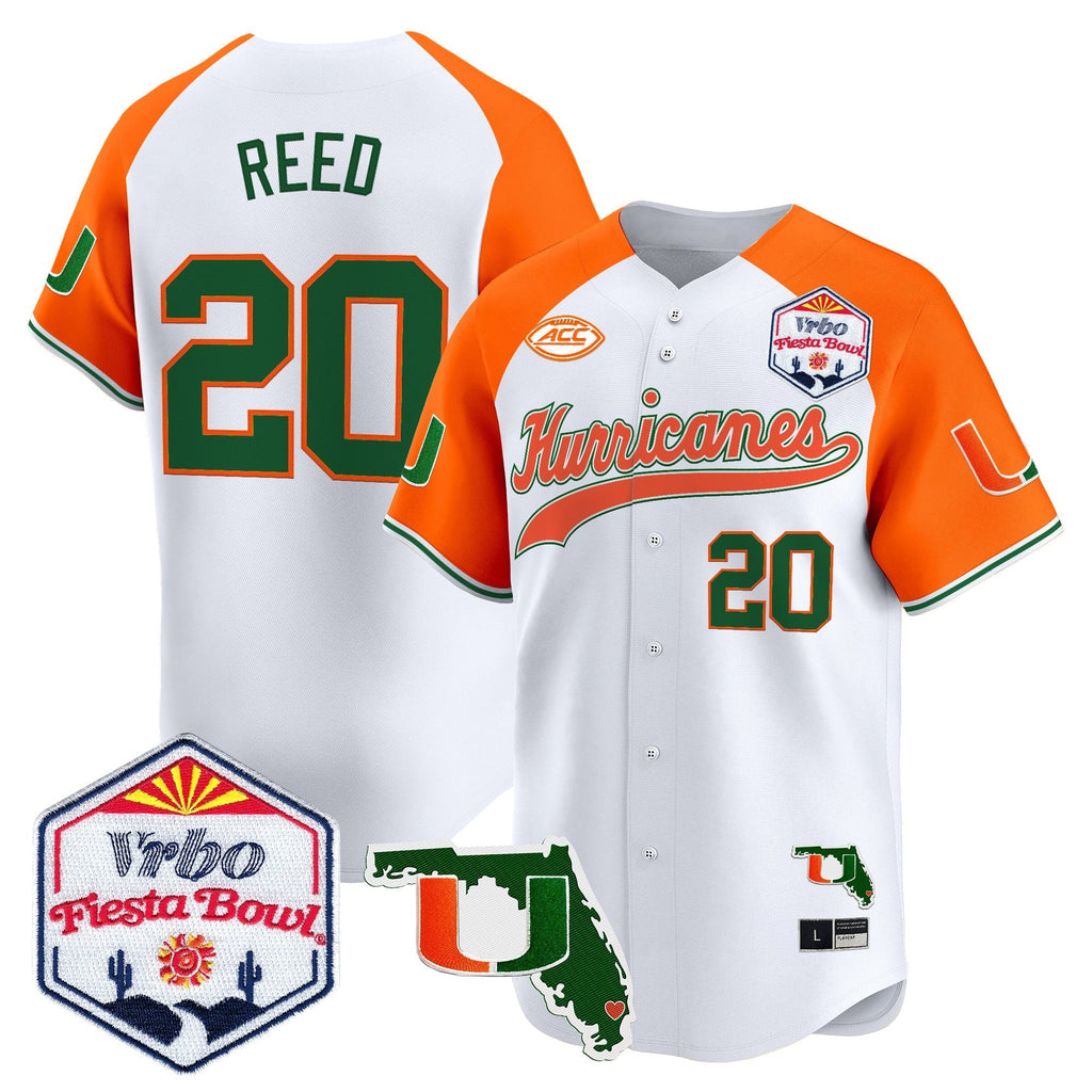 MIA 2026 The Fiesta Bowl & Florida Patch Vapor Baseball Jersey - All Stitched