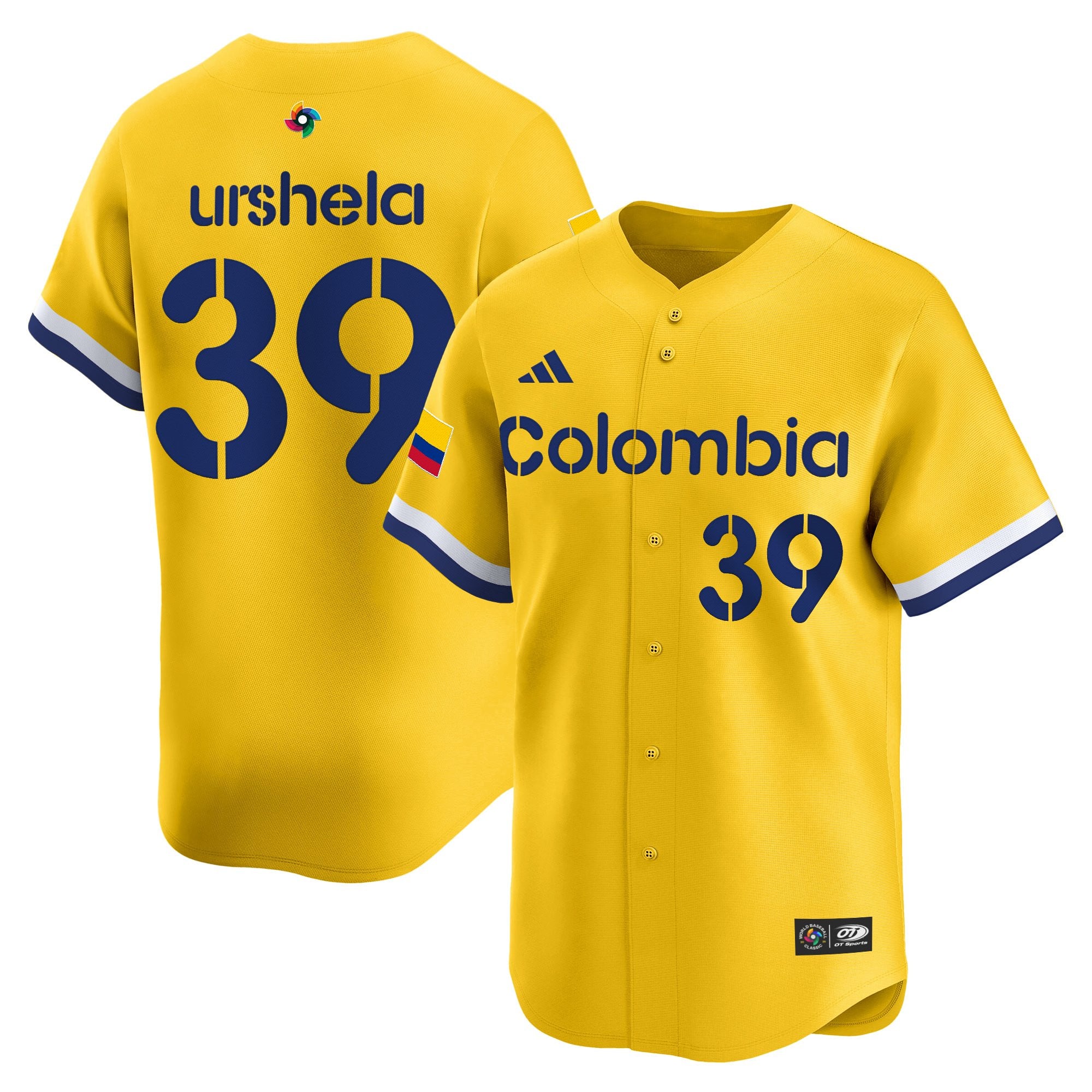 Team Colombia 2026 World Baseball Classic Vapor Premier Jersey - All Stitched