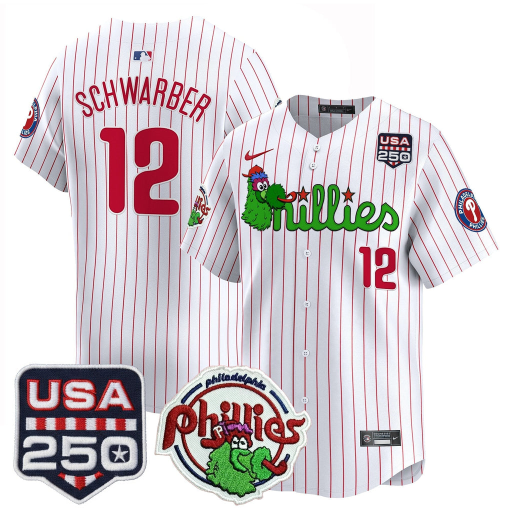 PHI Phanatic & 250America Patch Vapor Premier Limited Jersey - All Stitched