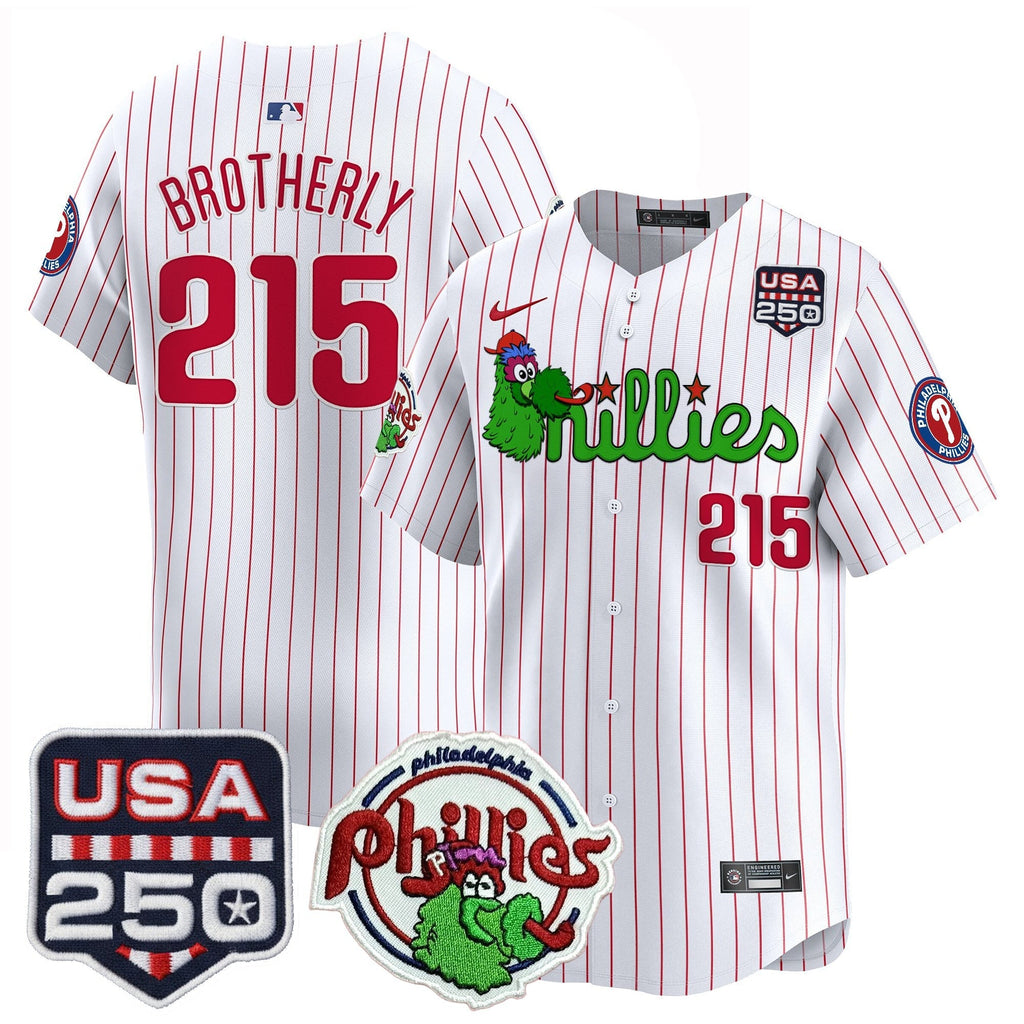 PHI Phanatic & 250America Patch Vapor Premier Limited Jersey - All Stitched