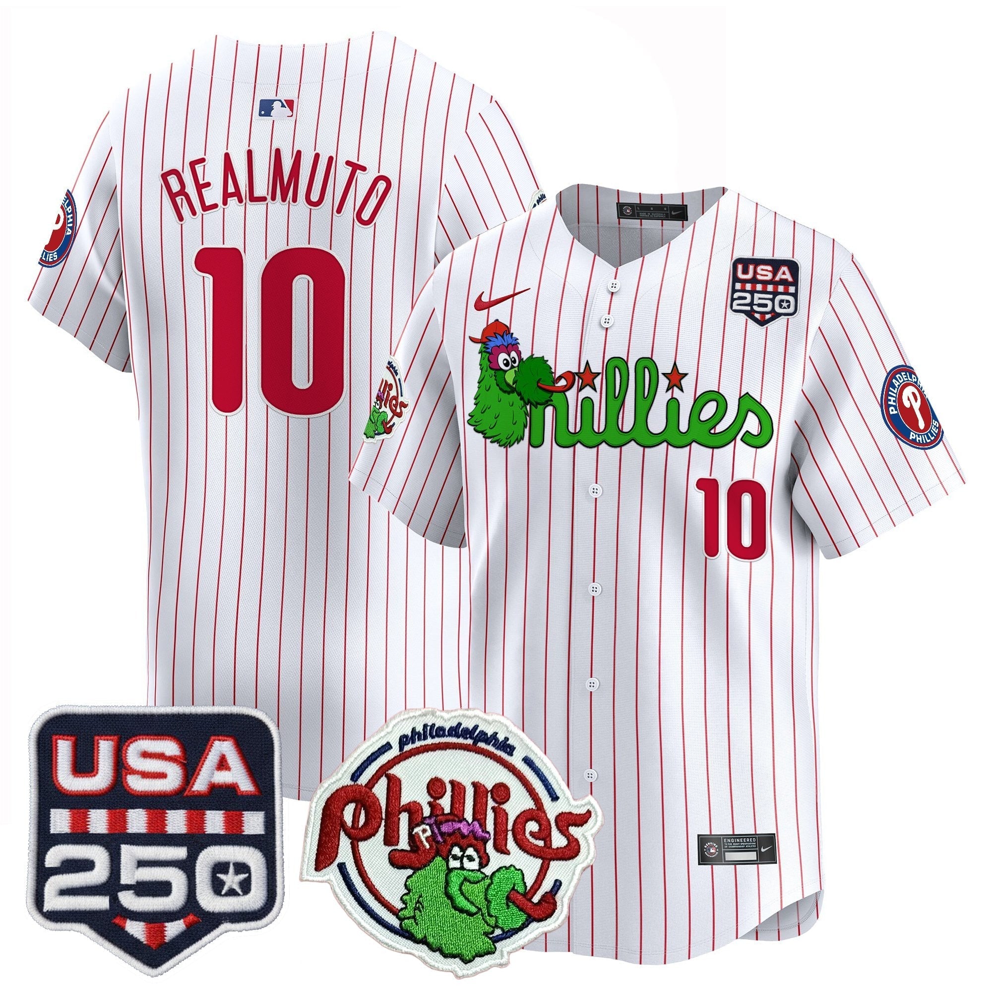 PHI Phanatic & 250America Patch Vapor Premier Limited Jersey - All Stitched