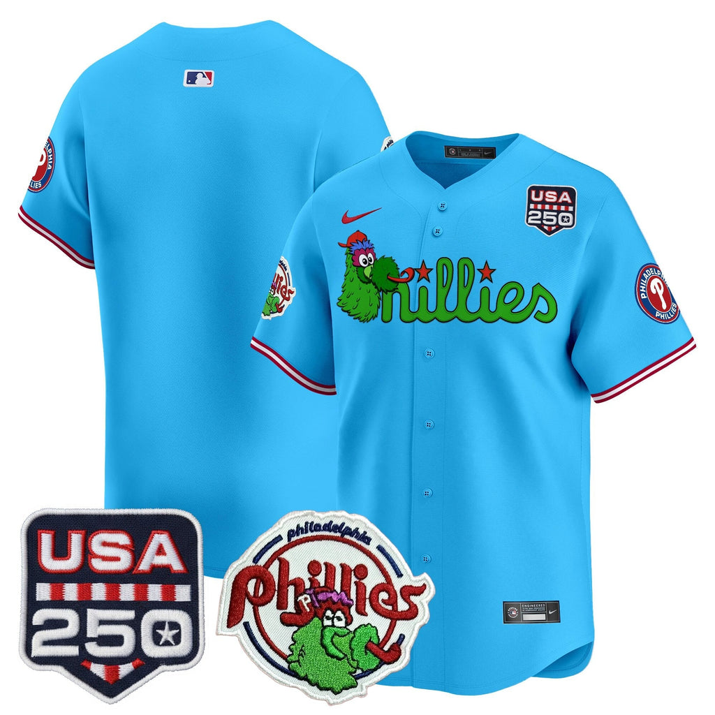 PHI Phanatic & 250America Patch Vapor Premier Limited Jersey - All Stitched