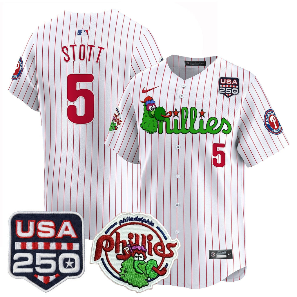 PHI Phanatic & 250America Patch Vapor Premier Limited Jersey - All Stitched
