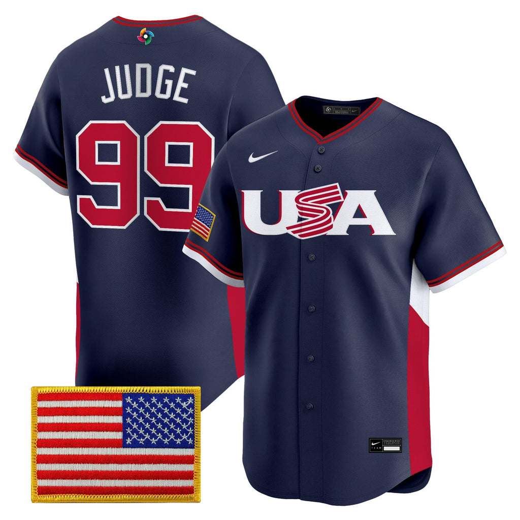 Team USA World Baseball Classic Vapor Premier Jersey - 2026 Roster - All Stitched