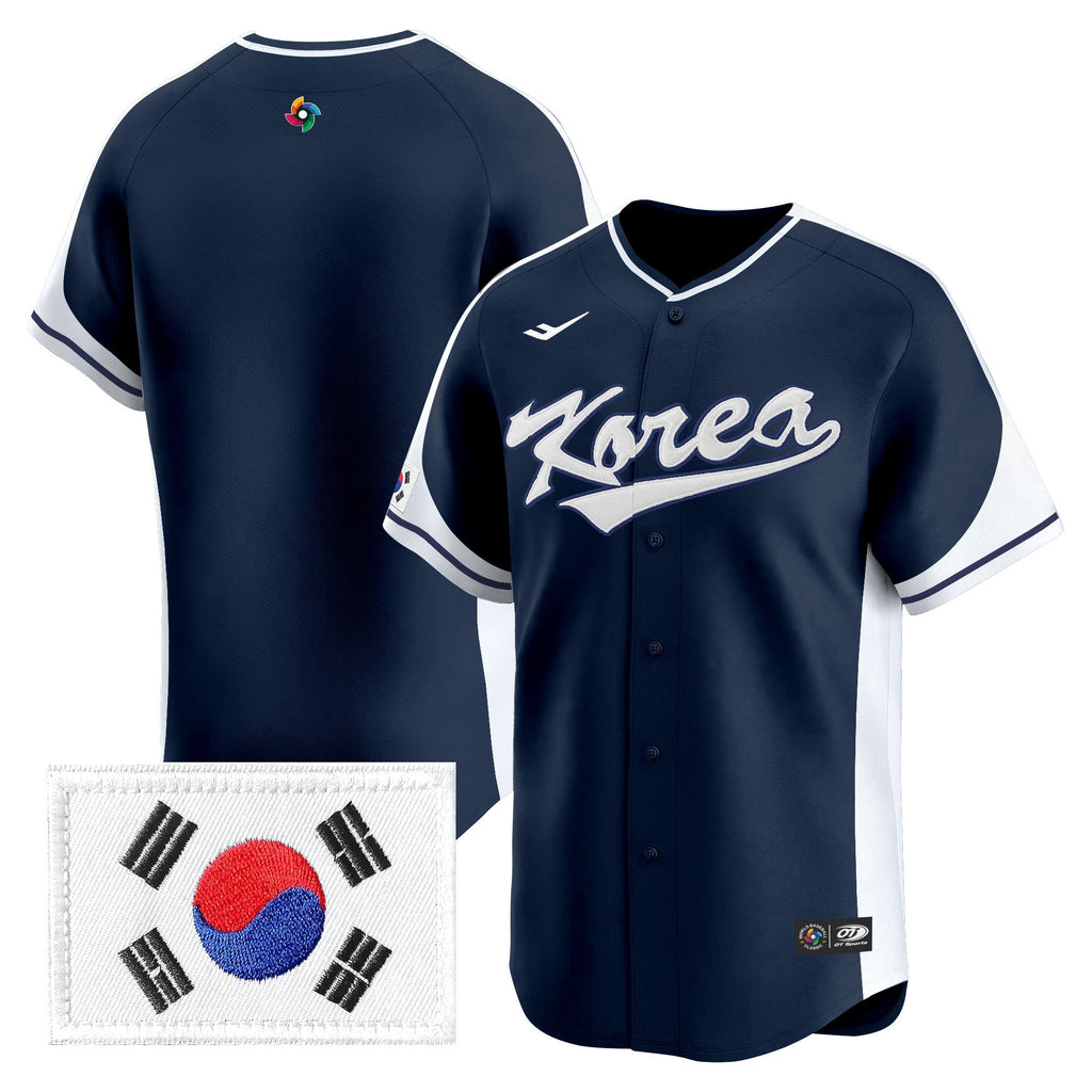 Team Korea 2026 World Baseball Classic Vapor Premier Jersey - All Stitched