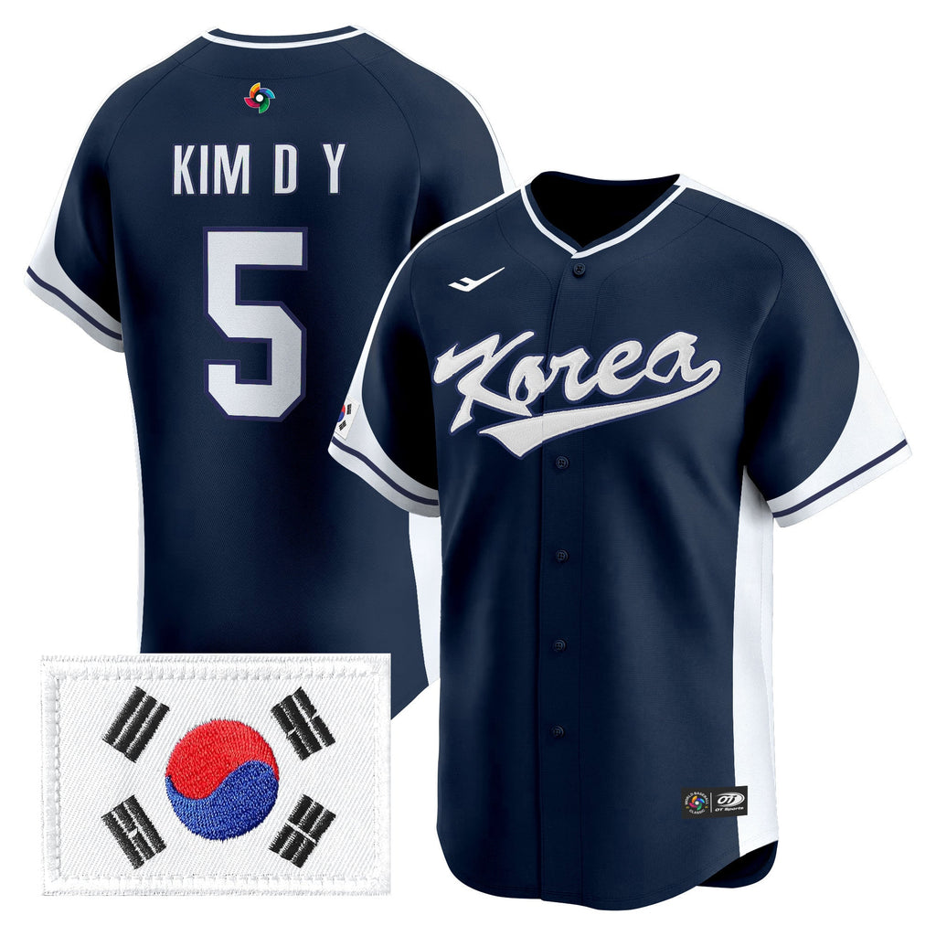 Team Korea 2026 World Baseball Classic Vapor Premier Jersey - All Stitched