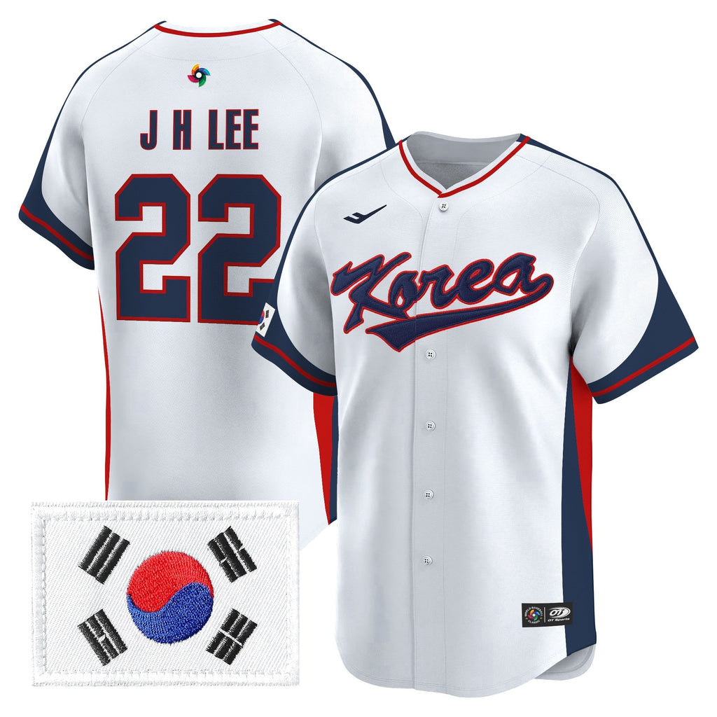 Team Korea 2026 World Baseball Classic Vapor Premier Jersey - All Stitched