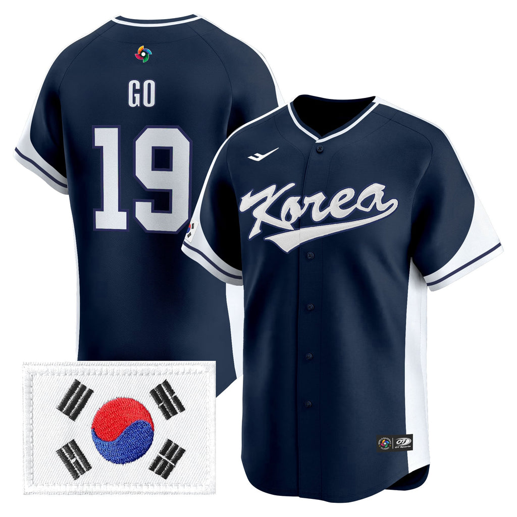 Team Korea 2026 World Baseball Classic Vapor Premier Jersey - All Stitched