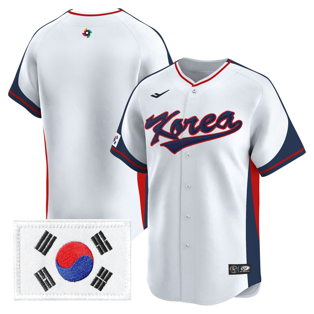 Team Korea 2026 World Baseball Classic Vapor Premier Jersey - All Stitched