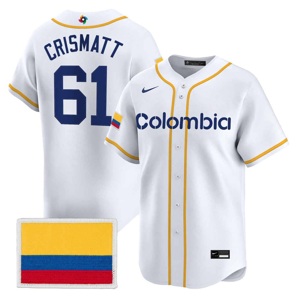 Team Colombia 2026 World Baseball Classic Vapor Premier Jersey - All Stitched