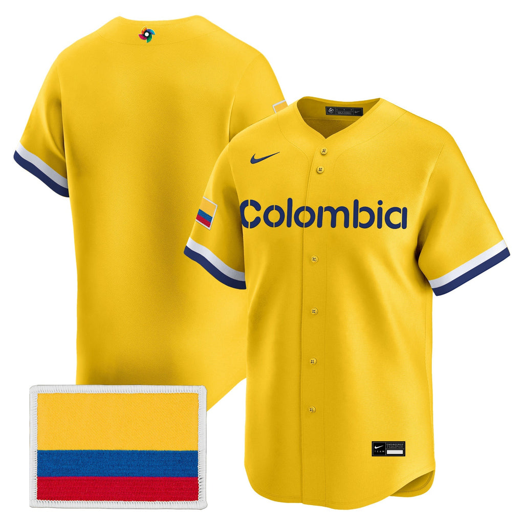 Team Colombia 2026 World Baseball Classic Vapor Premier Jersey - All Stitched