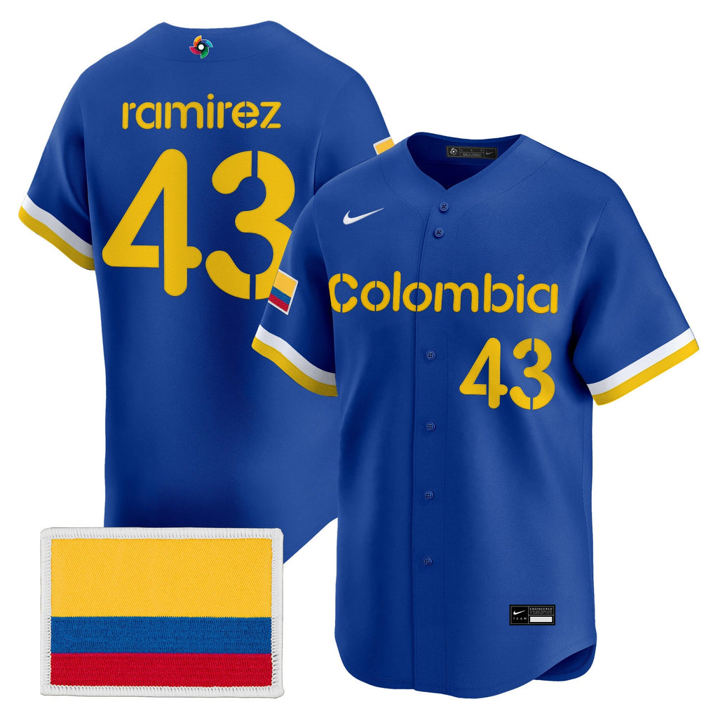 Team Colombia 2026 World Baseball Classic Vapor Premier Jersey - All Stitched