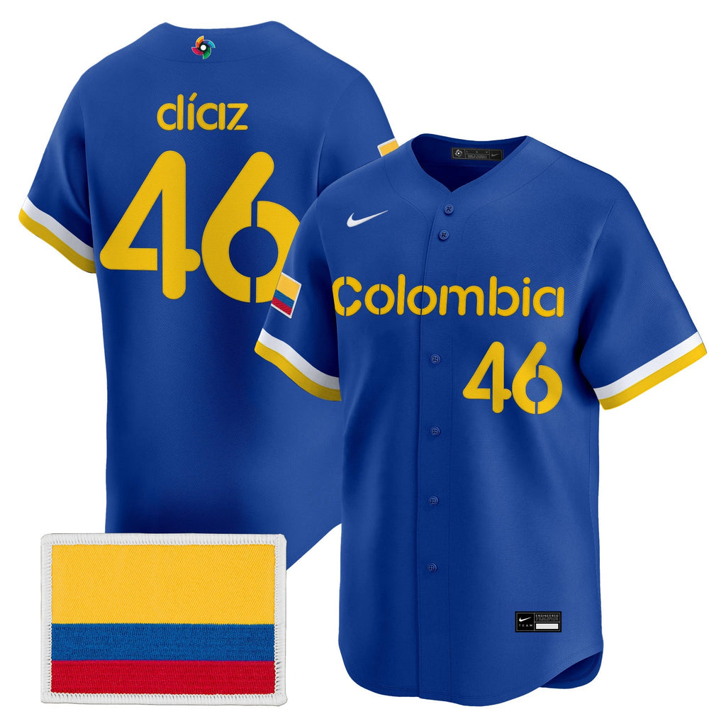 Team Colombia 2026 World Baseball Classic Vapor Premier Jersey - All Stitched