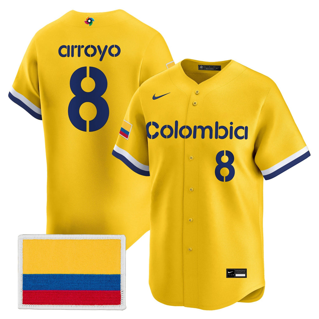 Team Colombia 2026 World Baseball Classic Vapor Premier Jersey - All Stitched