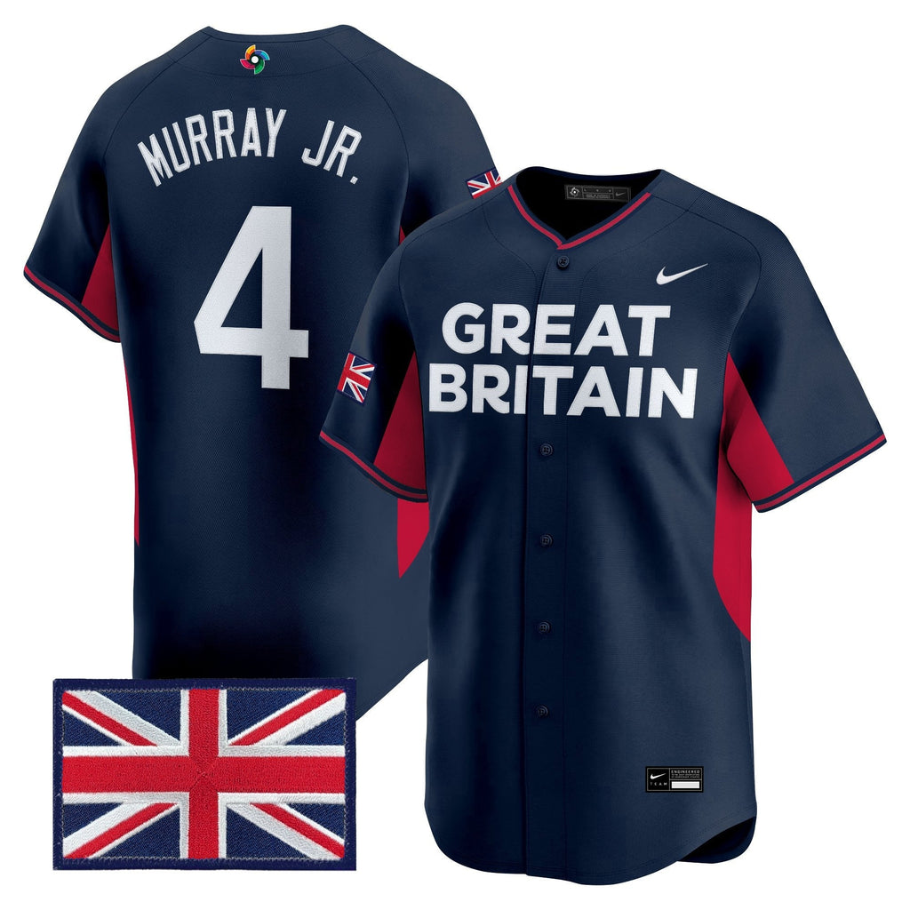 Team Great Britain 2026 World Baseball Classic Vapor Premier Jersey - All Stitched