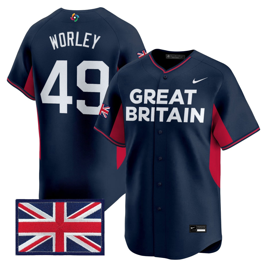 Team Great Britain 2026 World Baseball Classic Vapor Premier Jersey - All Stitched