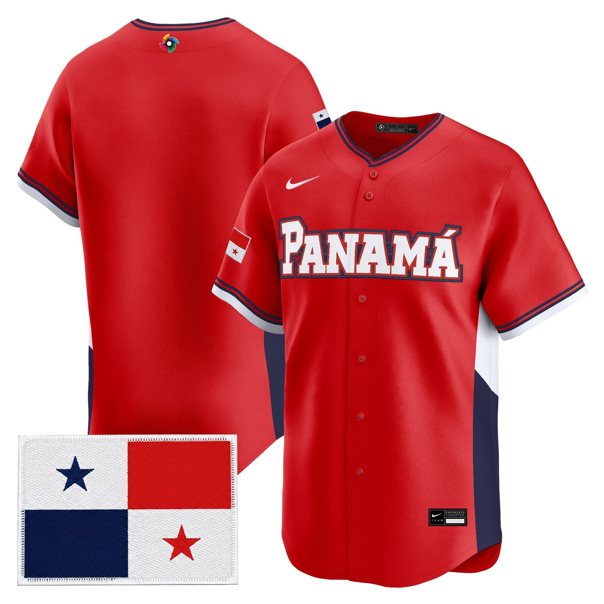 Team Panama 2026 World Baseball Classic Vapor Premier Jersey - All Stitched
