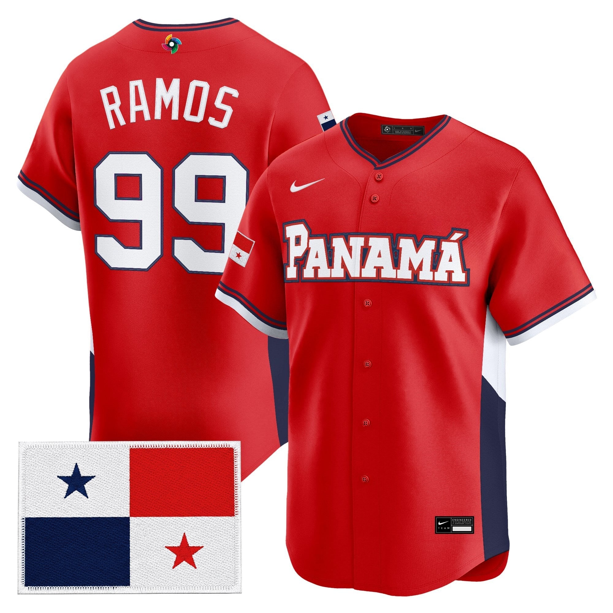 Team Panama 2026 World Baseball Classic Vapor Premier Jersey - All Stitched