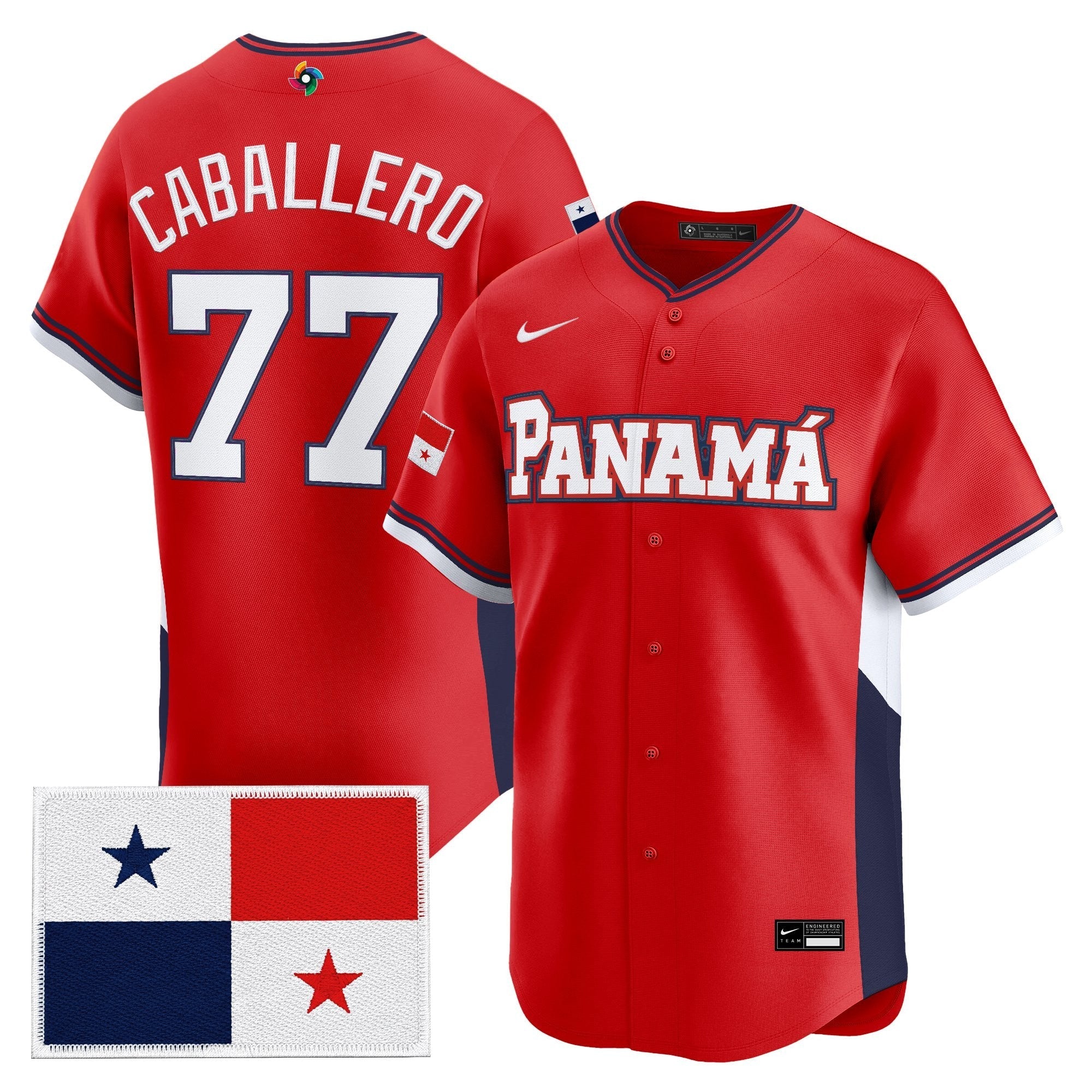 Team Panama 2026 World Baseball Classic Vapor Premier Jersey - All Stitched