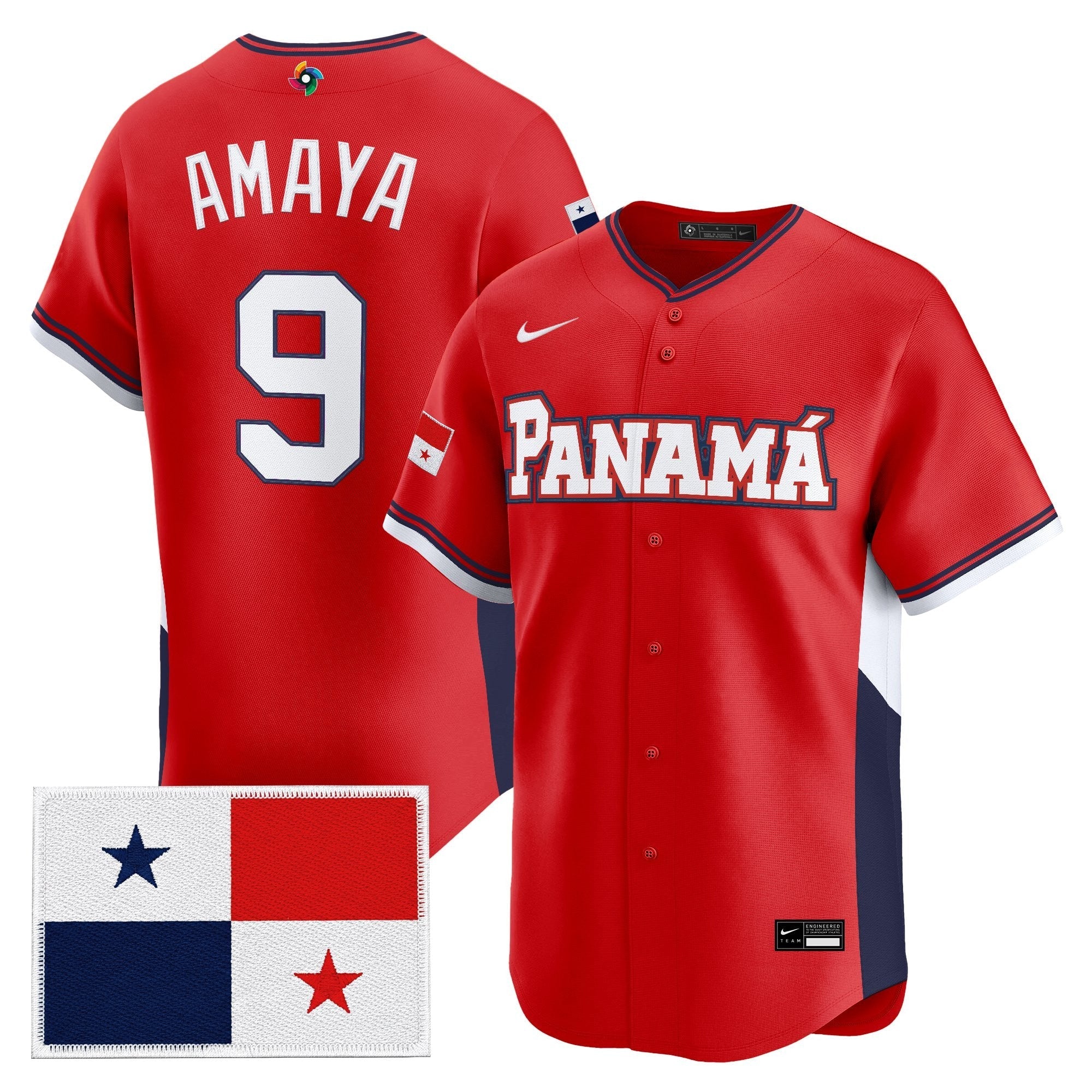 Team Panama 2026 World Baseball Classic Vapor Premier Jersey - All Stitched