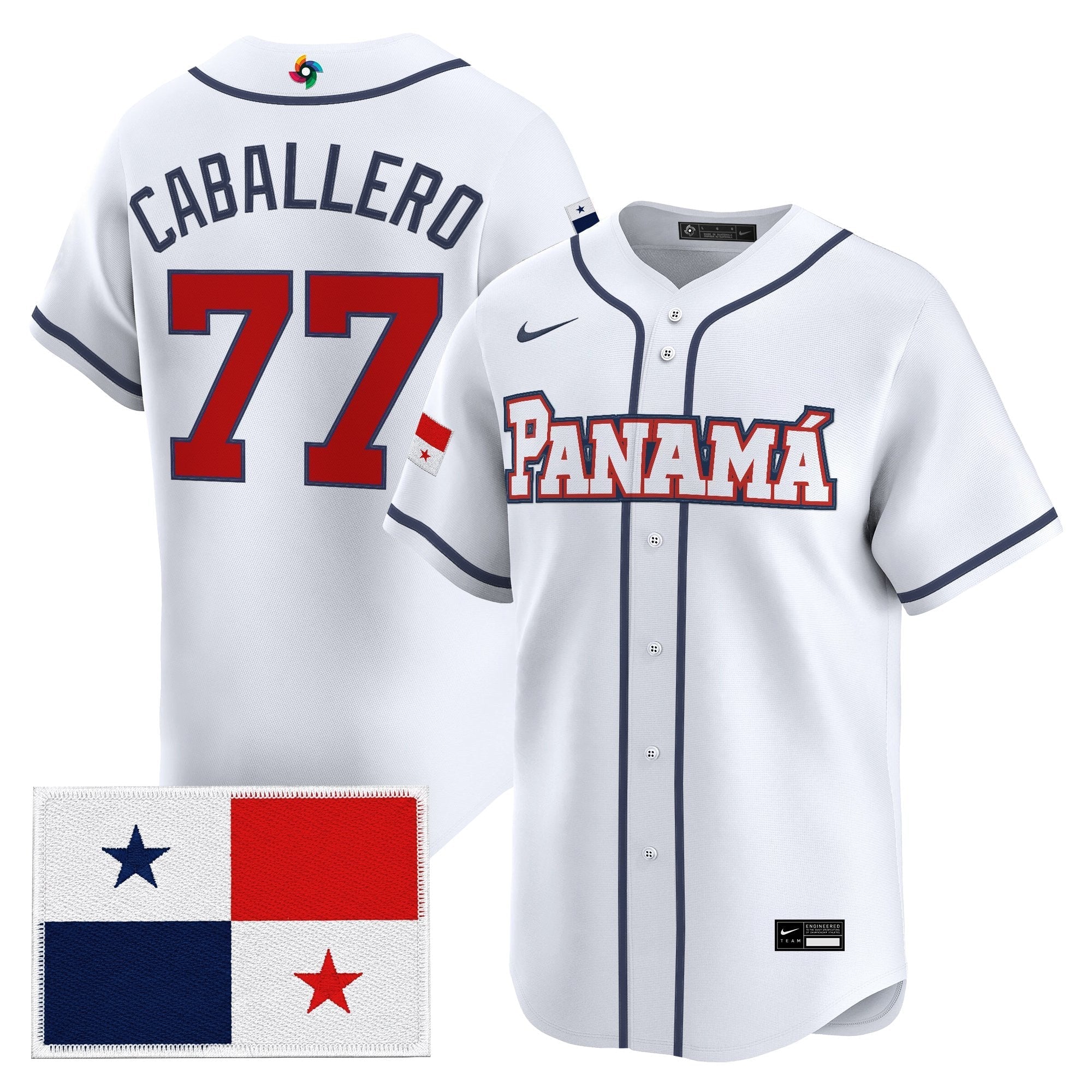 Team Panama 2026 World Baseball Classic Vapor Premier Jersey - All Stitched