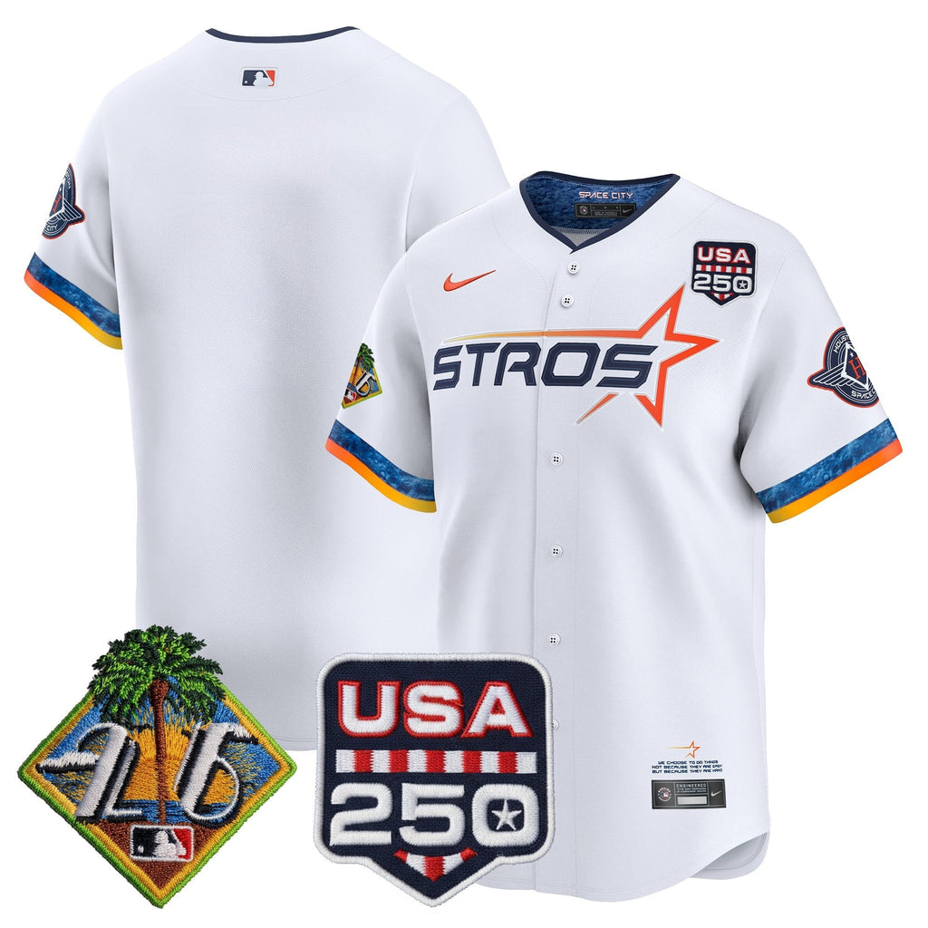 HOU 2026 Spring Training & 250America Patch Vapor Premier Limited Jersey - All Stitched